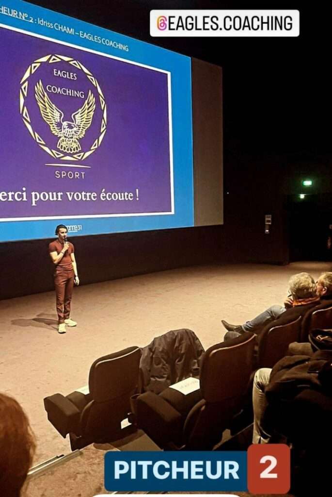 Eagles Coaching au Pitch My Bizz de la CPME31 à Toulouse. Présentation de l'entreprise devant 150 personnes au Cinéma UGC de Montauban